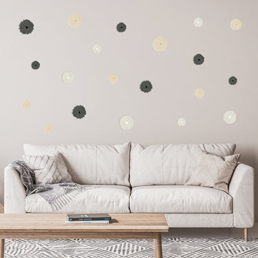 Zinnia Flower Wall Decals